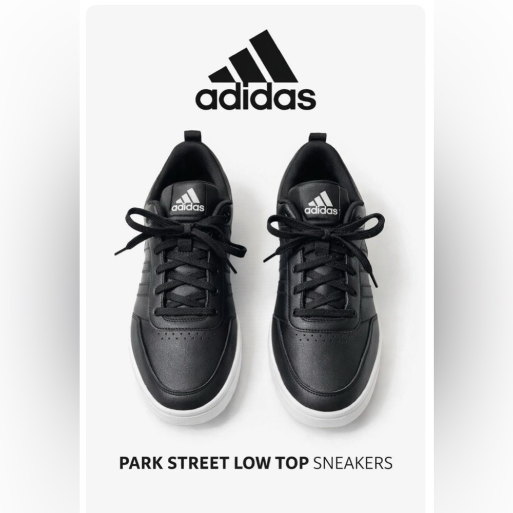 ADIDAS Men's Park Street Low Top Sneaker. Gently worn. Original box
